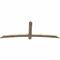Ekena Millwork Bellingham Rough Sawn Timber Gable Bracket, Douglas Fir, 84"W x 31"H x 2"D x 4"F, 9/12 Pitch GBW084X31X0204BEL00RDF - alternate 3